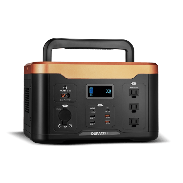 Image of the Power 1000 power station with the handle up at an angle.