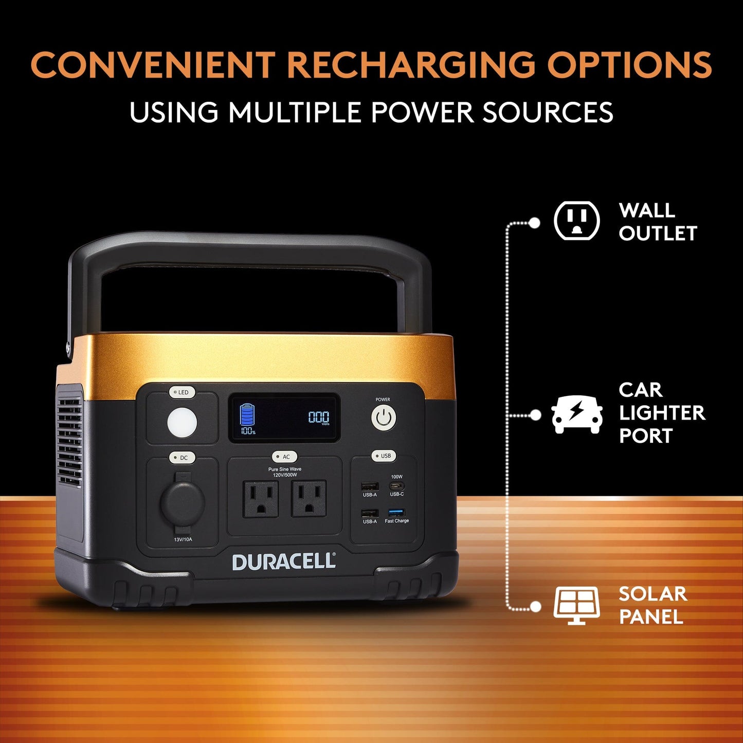 Convenient recharging options